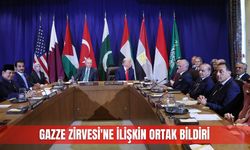Gazze Zirvesi'ne ilişkin ortak bildiri