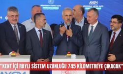 "Kent içi raylı sistem uzunluğu 745 kilometreye çıkacak"