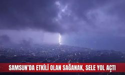 Samsun’da etkili olan sağanak, sele yol açtı