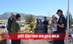 Şehit öğretmen dualarla anıldı