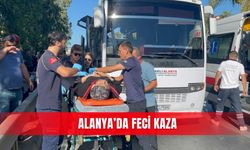 Alanya’da feci Kaza