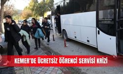 Kemer’de ücretsiz öğrenci servisi krizi