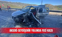 Akseki-Seydişehir yolunda feci kaza