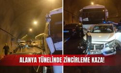 Alanya tünelinde zincirleme kaza!