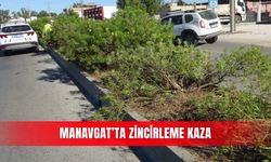 Manavgat’ta zincirleme kaza