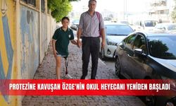 Protezine kavuşan Özge'nin okul heyecanı yeniden başladı