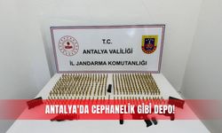 Antalya'da cephanelik gibi depo!