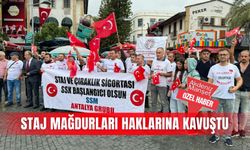 Staj mağdurları haklarına kavuştu