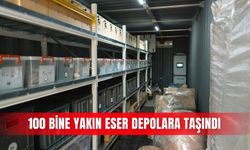 100 bine yakın eser depolara taşındı