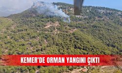 Kemer'de orman yangını çıktı