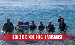 Deniz dibinde bilgi yarışması