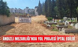 Andızlı Mezarlığı’nda yol projesi iptal edildi