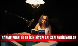 Görme engelliler için kitapları seslendiriyorlar