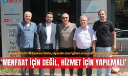 Başkan Tekin, siyasete olan ‘güven erozyonu’nu değerlendirdi: 'Menfaat için değil, hizmet için yapılmalı'