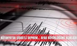Kütahya'da şiddetli deprem... AFAD büyüklüğünü açıkladı!