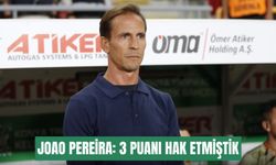 Joao Pereira: 3 puanı hak etmiştik