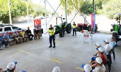 Traktör ve tarım araçları sürücülerine trafik eğitimi