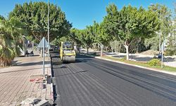Uncalı Caddesi’nde yol güçlendirme çalışmaları sürüyor
