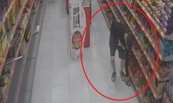 Yaptığıyla şaşırtan hırsız, 100 TL’lik enerji içeceği ve bisküvi çaldı: O anlar kamerada