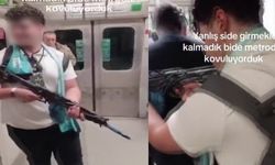 Metroda oyuncak tüfekle video çeken genç gözaltına alındı