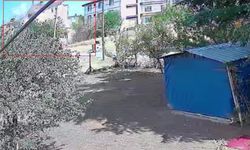 3 katlı binadaki göçük anı kamerada