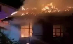Yangında 2 ev kül oldu