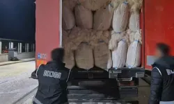 Tonlarca kaçak tütün ele geçirildi