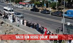 'Gazze için sessiz çığlık' zinciri