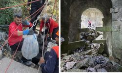 Antalya'da su kuyusu ve sarnıçlarda çöp topladılar