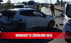 Manavgat'ta zincirleme kaza