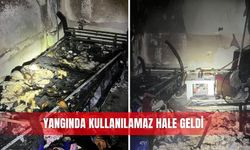 Yangında kullanılamaz hale geldi