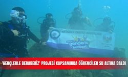 'Gençlerle Beraberiz' projesi kapsamında öğrenciler su altına daldı