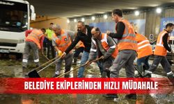 Belediye ekiplerinden hızlı müdahale