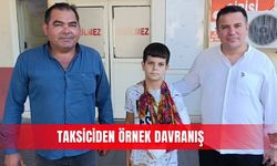 Taksiciden örnek davranış