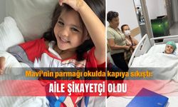 Mavi'nin parmağı okulda kapıya sıkıştı: Aile şikayetçi oldu