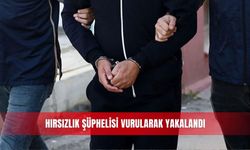 Hırsızlık şüphelisi vurularak yakalandı