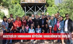Gazeteciler sonbaharın büyüsüne Karacaören’de kapıldı