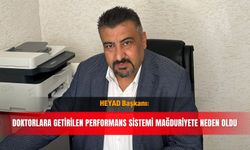 HEYAD Başkanı: Doktorlara getirilen performans sistemi mağduriyete neden oldu