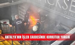Antalya’nın işlek caddesinde korkutan yangın
