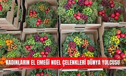 Kadınların el emeği Noel çelenkleri dünya yolcusu
