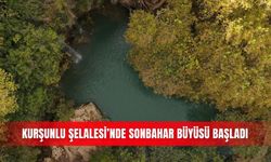 Kurşunlu Şelalesi’nde sonbahar büyüsü başladı