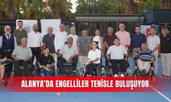 Alanya’da engelliler tenisle buluşuyor