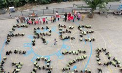 Alanya'da öğrencilerden Gazze'ye destek