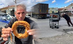 4 çocuğunu simit satarak okutuyor