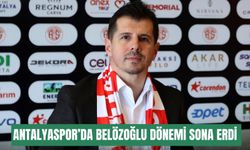 Antalyaspor’da Belözoğlu dönemi sona erdi