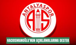Antalyaspor’dan TFF Başkanı Hacıosmanoğlu’nun açıklamalarına destek
