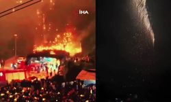 Çin’deki İHA’lı havai fişek gösterisi kontrolden çıktı, gökten alev topu ve kıvılcım yağdı