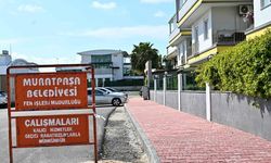 Güzeloba’da kaldırım çalışması tamamlandı