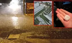 Antalya'da sağanak, yerini fırtına ve doluya bıraktı