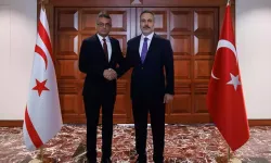 Bakan Fidan, KKTC Cumhurbaşkanı Erhürman ile bir araya geldi